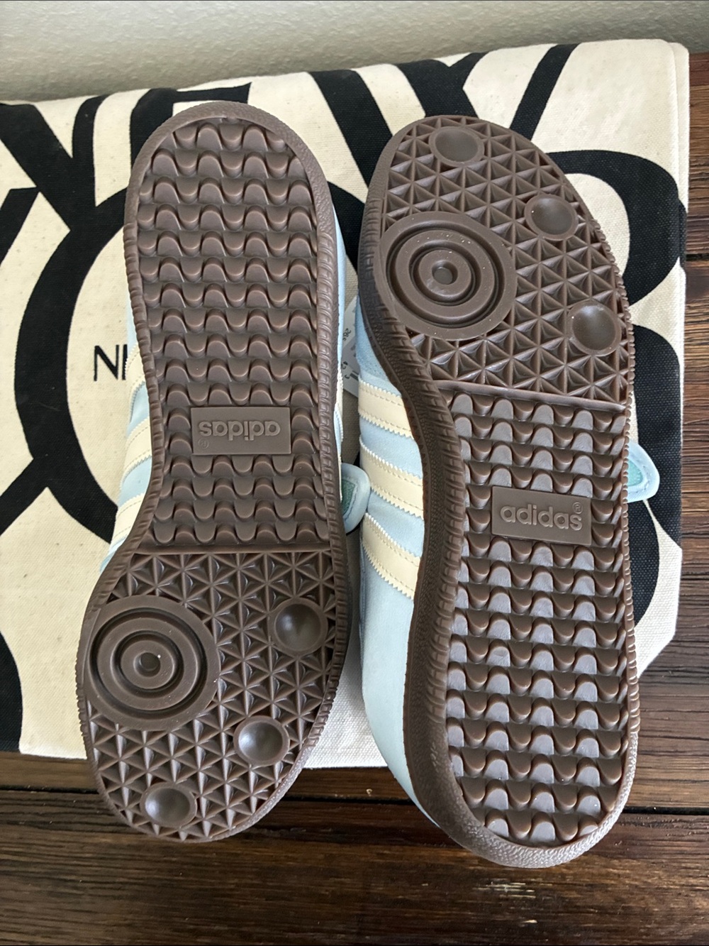 Adidas Samba Light Blue Mary Jane Flats - Picture 5 of 6